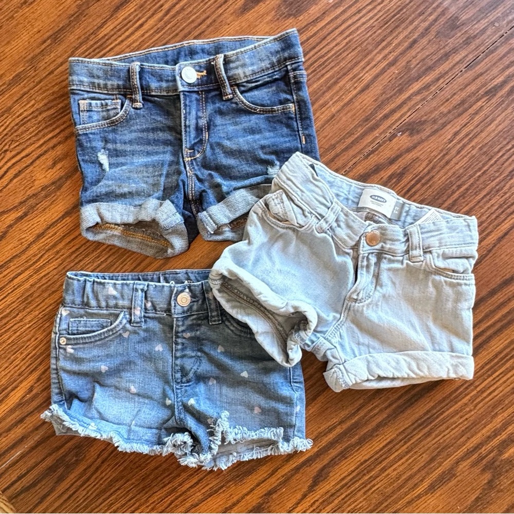 Toddler Girls 3T Denim Shorts Bundle/Lot